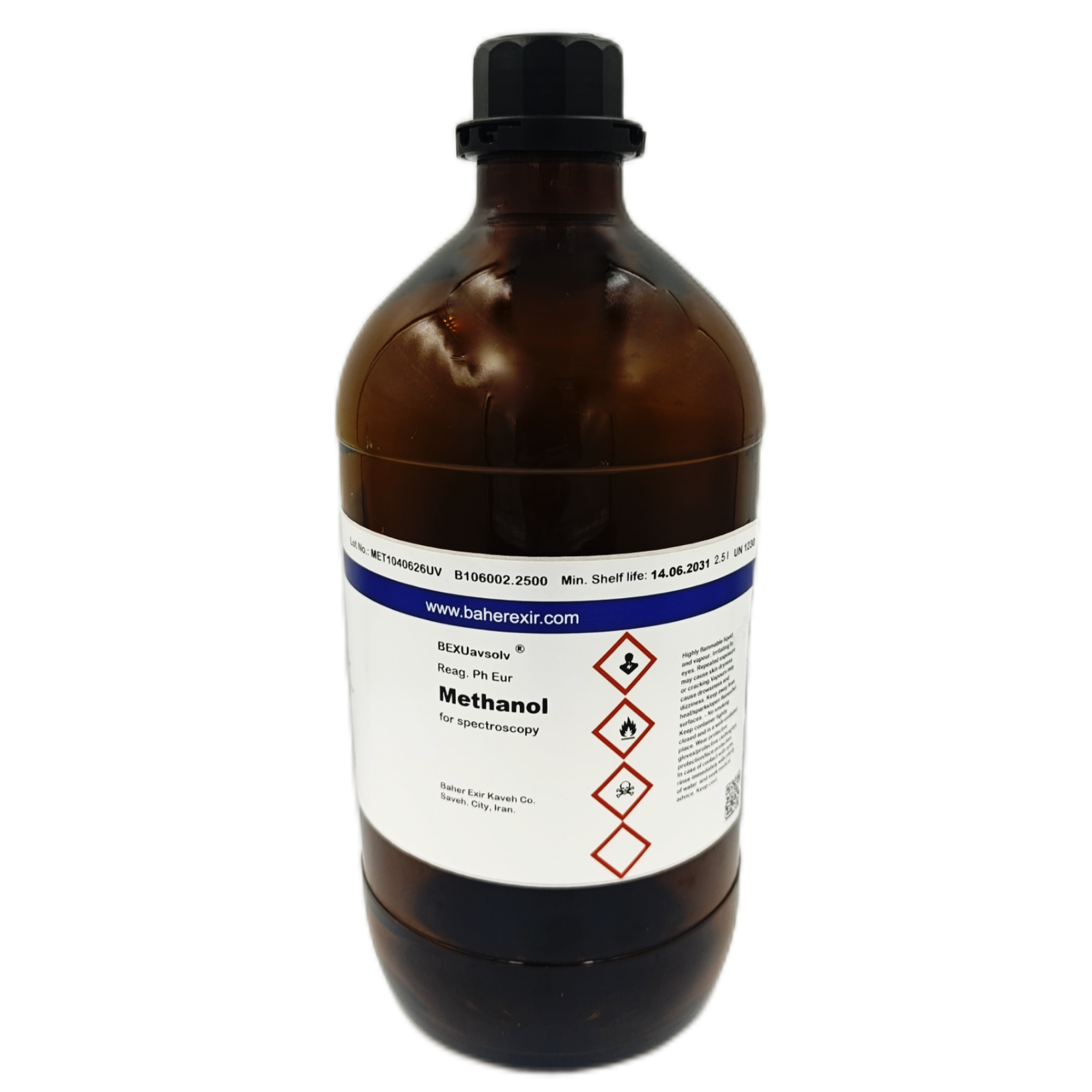 Methanol for spectroscopy
