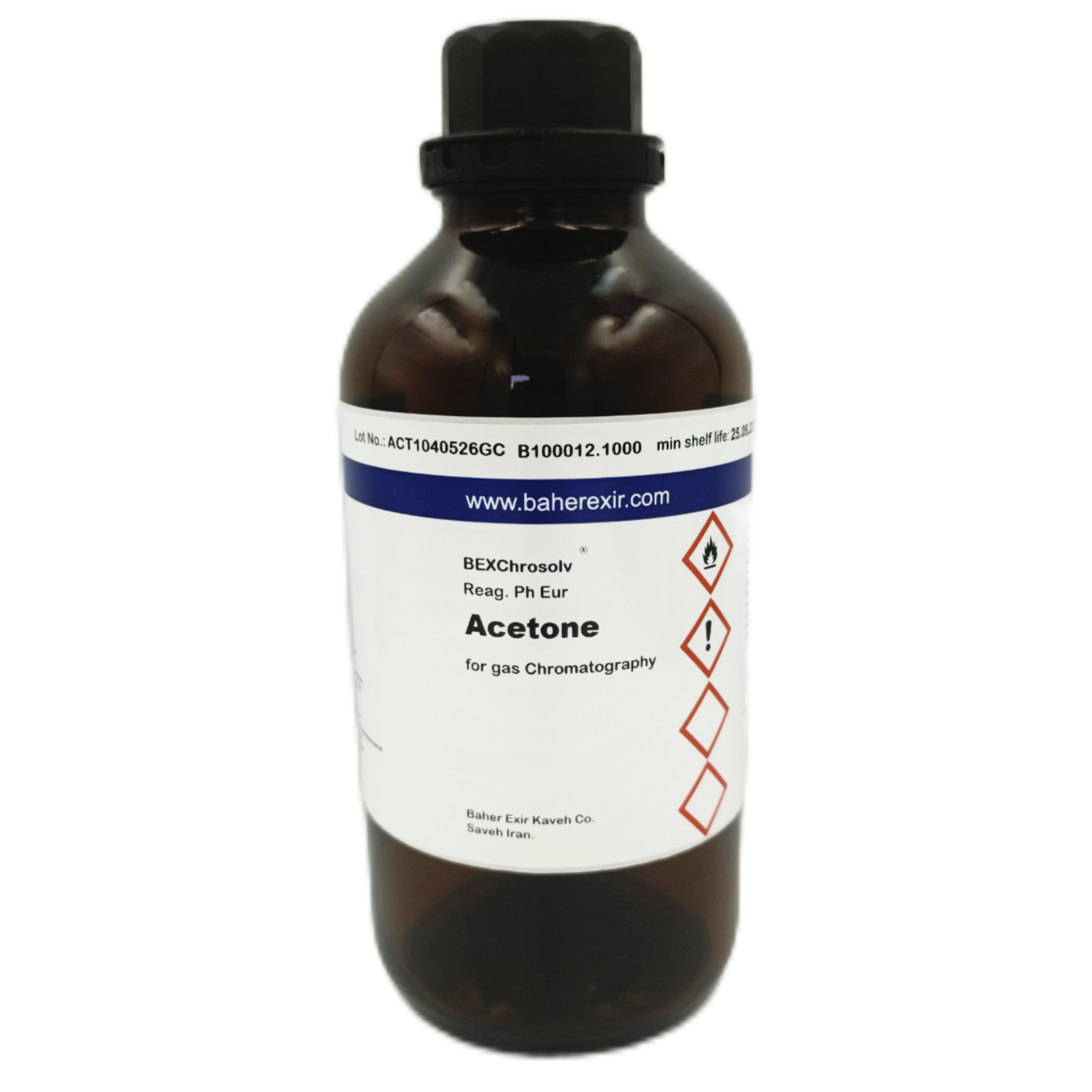 Acetone for gas chromatography