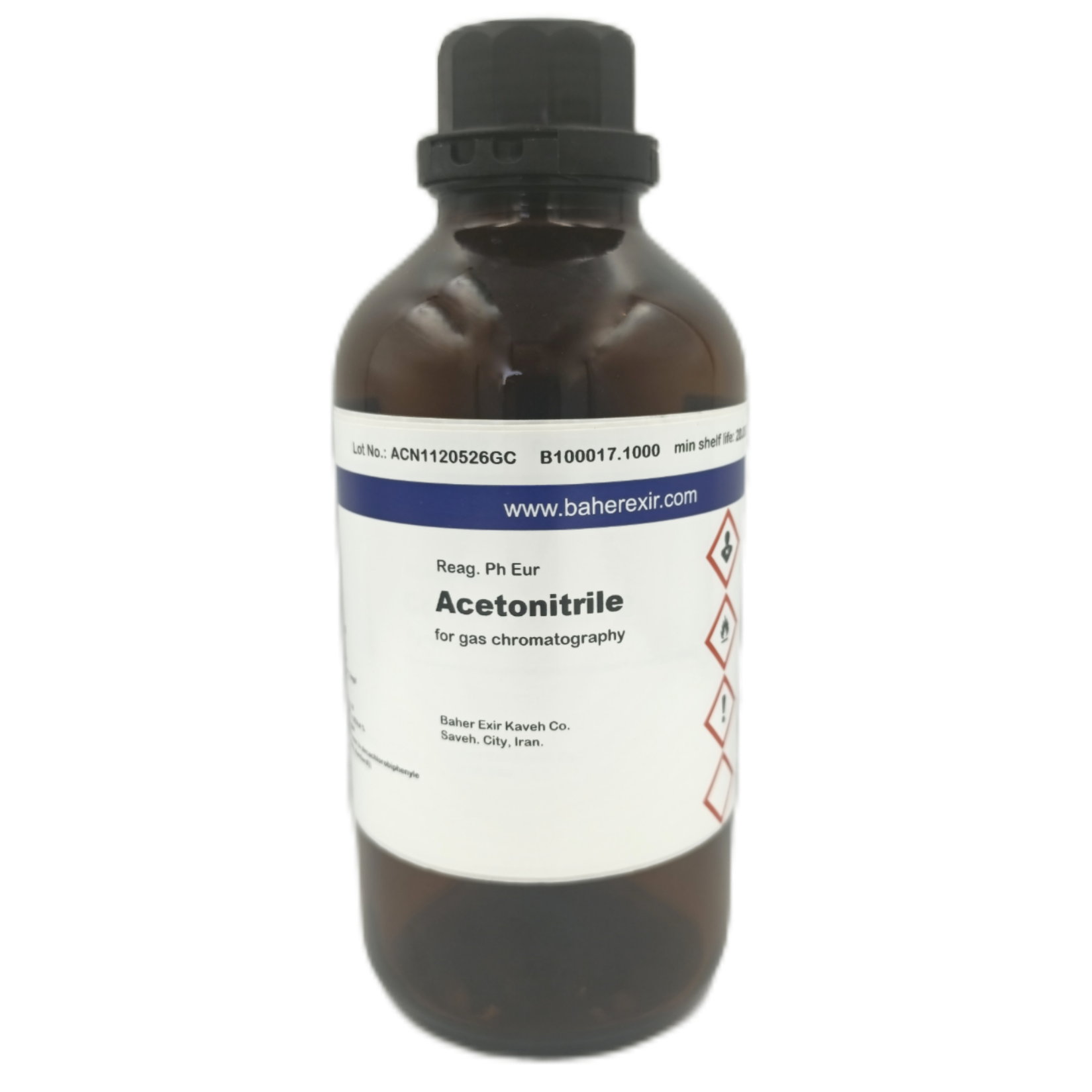 Acetonitrile for gas chromatography