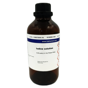 Iodine solution c(I₂) = 0.5 mol/l (1 N)